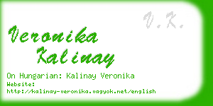 veronika kalinay business card